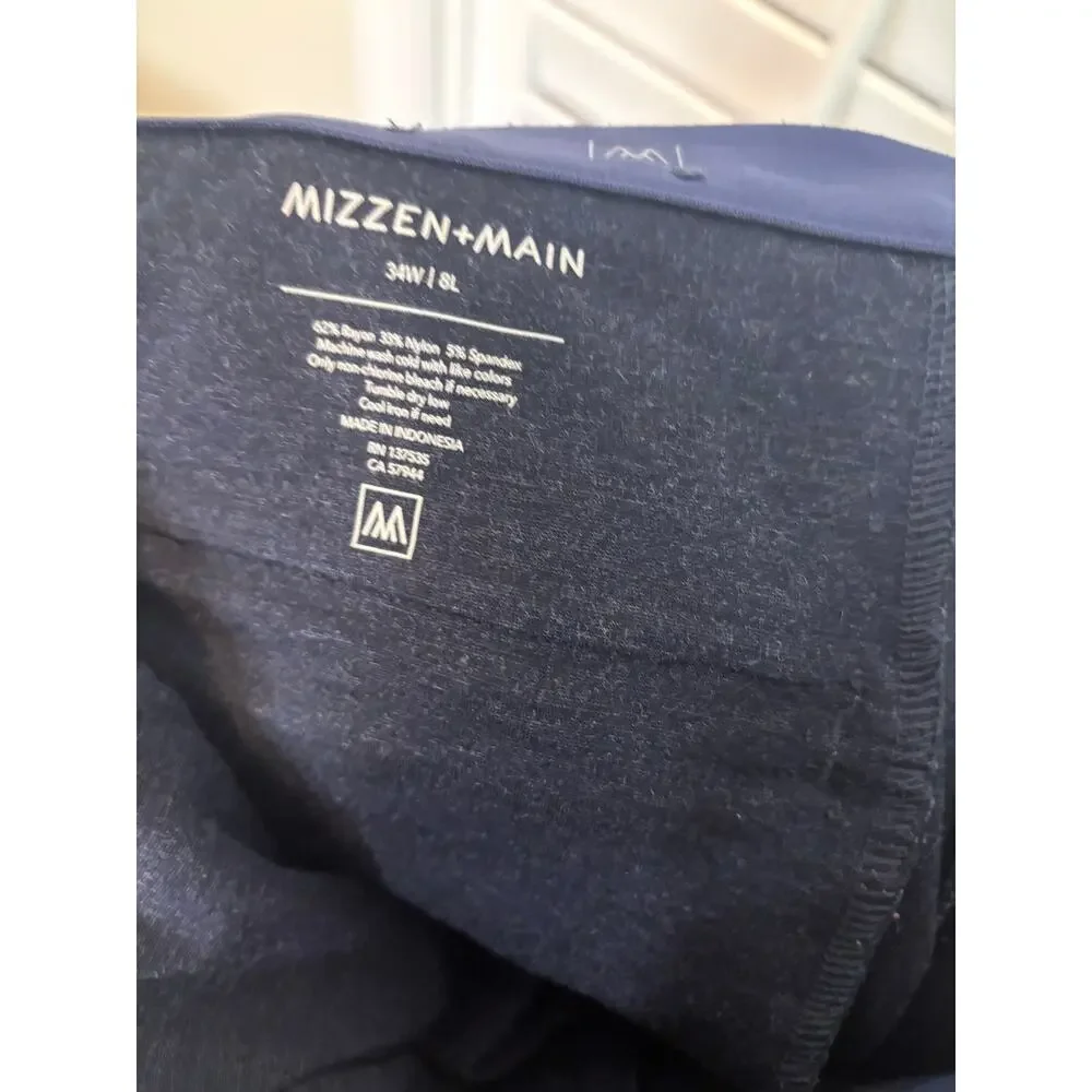 Mizzen + Main Navy Blue Shorts Size 34
